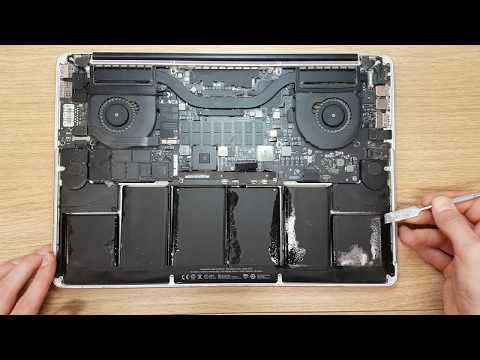 Apple A1398 macbook pro 2015 how to replace battery easy and fast Remove