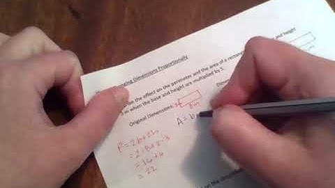 10.5 Effects of Changing Dimensions Proportionally Video Notes - Geometry