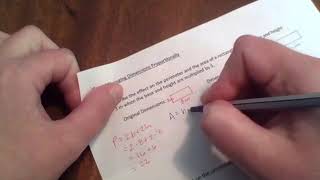 10.5 Effects of Changing Dimensions Proportionally Video Notes - Geometry