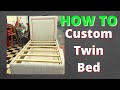 HOW TO BUILD A TWIN BED | How to Match