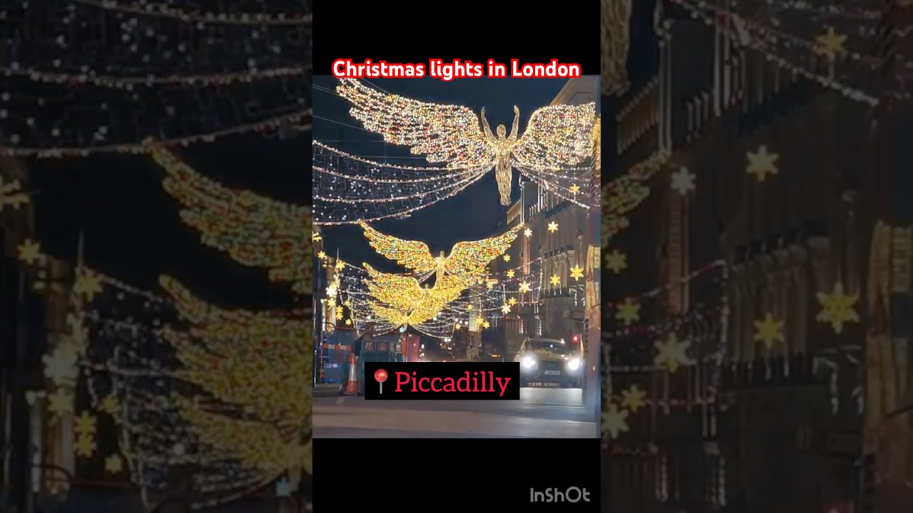 Рождественские огни Лондона 2025 | #ytshorts