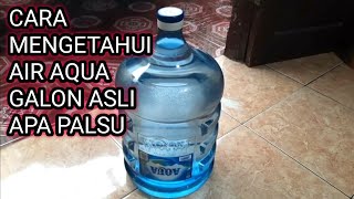 Mengetahui AIR AQUA ASLI APA PALSU dengan mudah