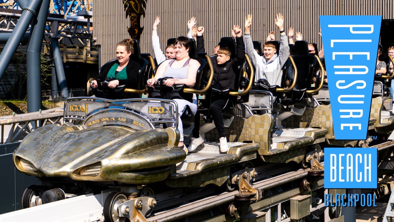 Blackpool Pleasure Beach | 4K Park Footage