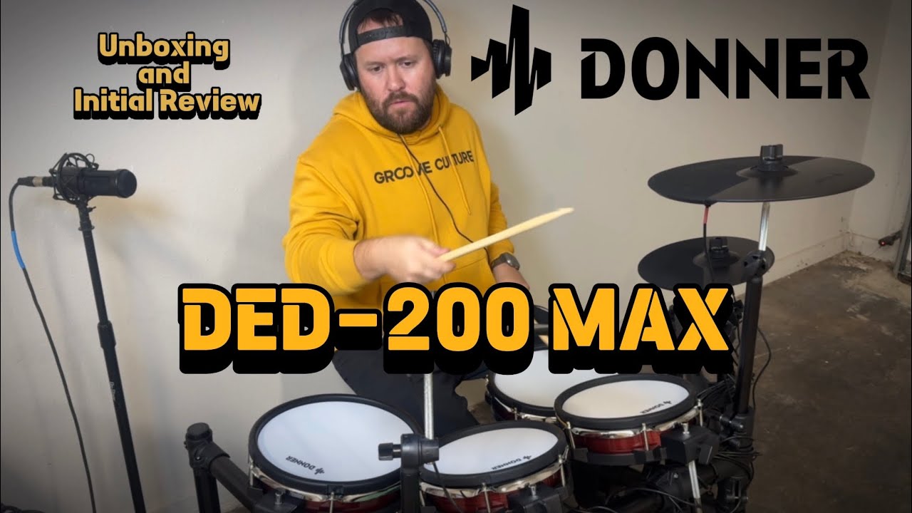 Donner DED-200 Max Electronic Drumset - Unboxing and Initial Review