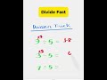 Division Tips and Tricks | Easy Division Tricks for Small Number #maths #mathshorts #mathstricks