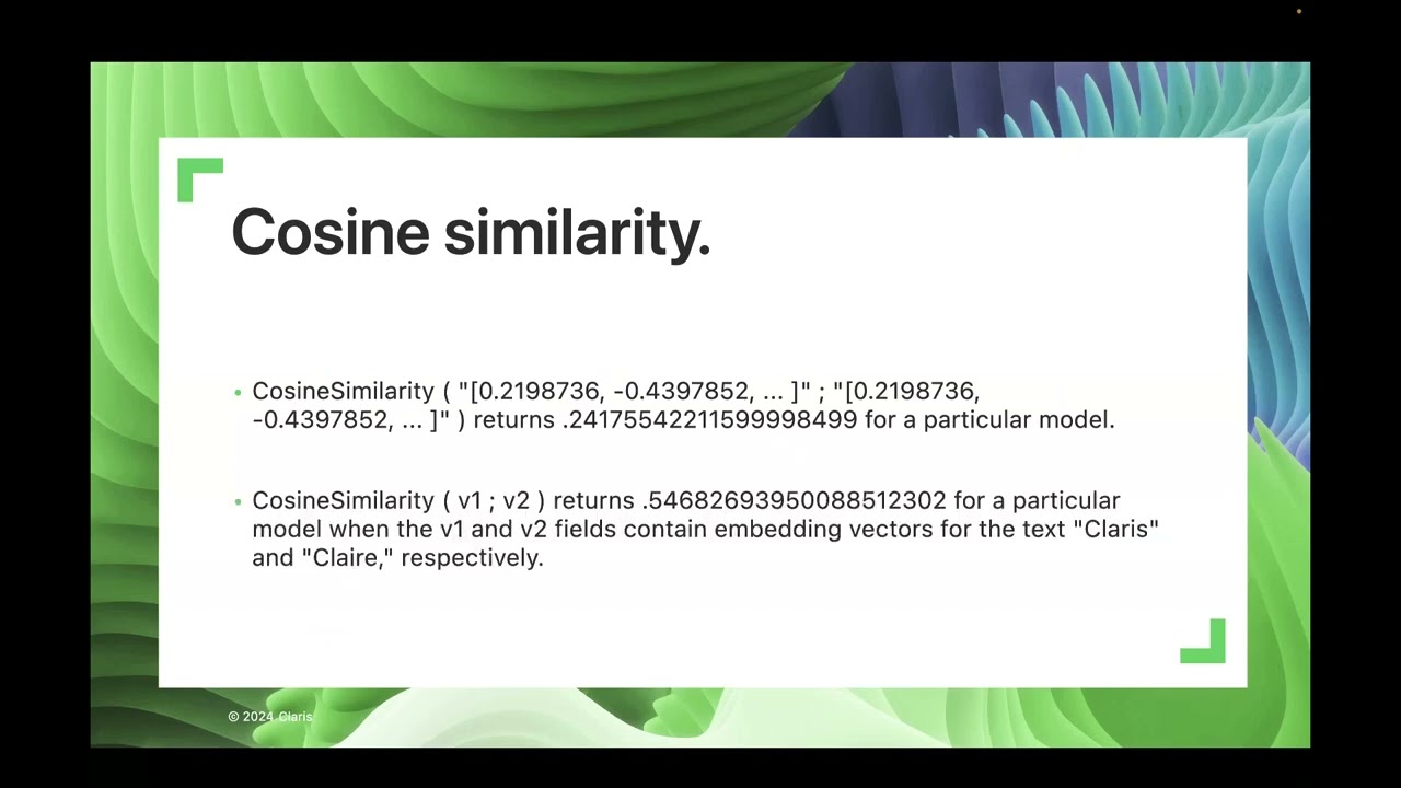 AI & FileMaker：セマンティック検索 ビデオシリーズ（Claris