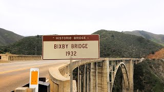Bixby Bridge, 1932 Historic Bridge Landmark, Big Sur Coast, California, February 2024