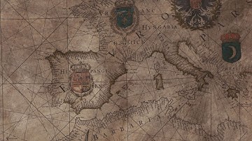 Finding earthspot with ancient map