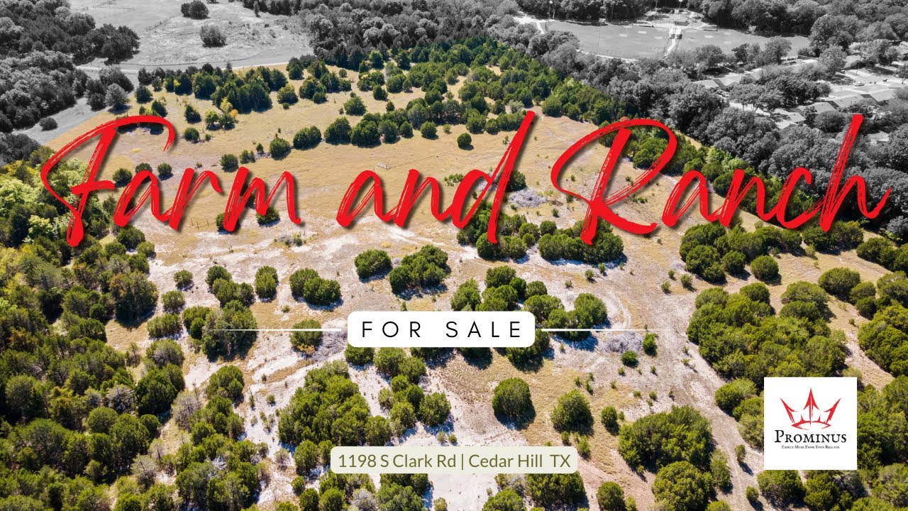 Farm and Ranch Acreage for Sale in Cedar Hill TX! 1198 S Clark Road | 45 acres | $3,500,000