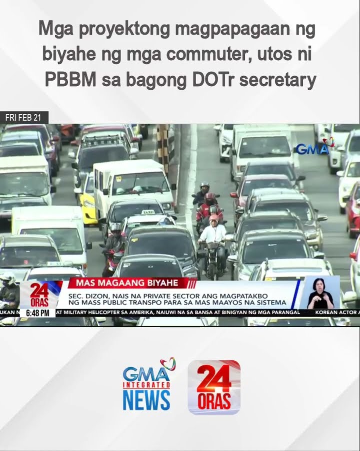 Mga proyektong magpapagaan ng biyahe ng mga commuter, utos ni PBBM sa bagong DOTr... | 24 Oras