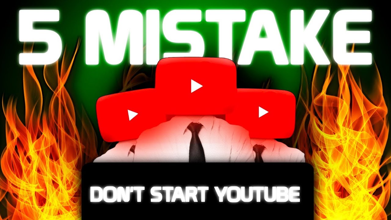 5 Mistakes NEW YouTubers Make (FIX THEM TO GROW FAST!!) - YouTube