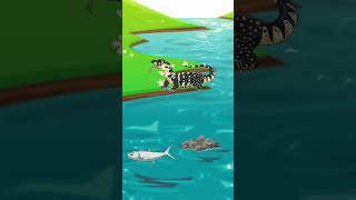 biawak makan apa ya ❓#kartuntempel #cartoon #animasulucu #belajaranakanak #animation
