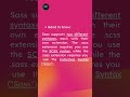 SASS Styling In Next.js | SASS In Next.js  #nextjs #viralvideo #shorts #facts #webdevelopment #style