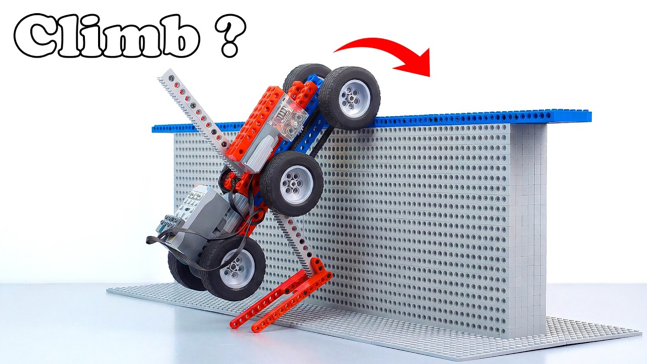 Making and Upgrading LEGO Vehicle CLIMB Vertical Wall | Smart Lego