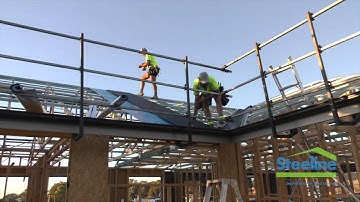 Steeline - How to Build a Roof - Part 7 Installing Roof Sheets