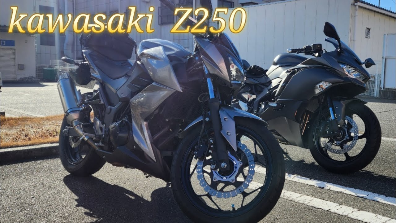Z250 カスタムパーツ紹介　マフラー音あり　