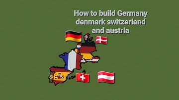 How to build the small scale revamped world flag map in minecraft - Part 3 | Germany + more