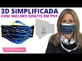 MÁSCARA 3D SIMPLIFICADA COM MOLDE GRÁTIS EM PDF - Lu Lampert