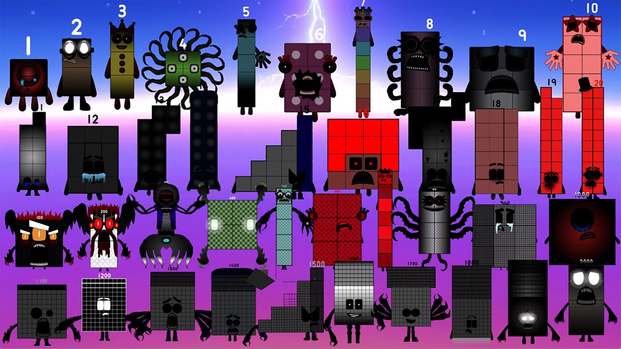 Ultimate Uncannyblocks Band Different (1-20-100-2000) Compilation Numberblocks Band Version