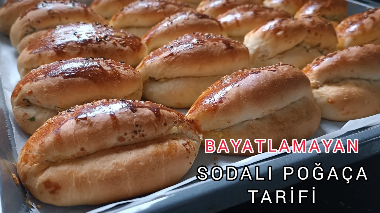 📢1ŞİŞE MADEN SUYU İLE DEV GİBİ KABARAN KOLAY PAMUK POĞAÇA YAPTIM 🔝 BAYATLAMAYAN SODALI POĞAÇA TARİFİ