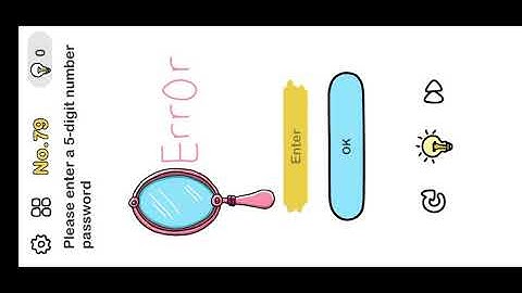 Brain out level 79./ please enter 5- digit number password.