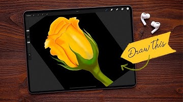 How to draw a Rose | Procreate art | iPad pro | #drawwithme #procreate #youcandrawthis #digitalart