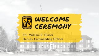 Army ROTC Deputy Commanding Officer Welcome Ceremony