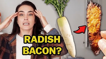 I Tried The Vegan Daikon RADISH Bacon