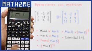 You can perform these matrix operations on your calculator | Classwiz screenshot 2