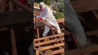 Attic Cleaning, Insulation Removal and Replacement at Home Under Construction in San Jose, CA