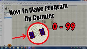 Cara membuat program Up Counter dari 0 sampai 99 menggunakan Proteus dan CodeVisionAVR