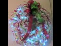 A lighted Bubble Wreath for Christmas using Snowball Mesh