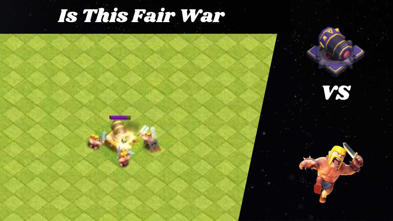 Cannon VS Barbarian | Clash of clans