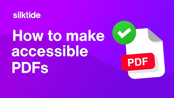 How to make accessible PDFs - Web Accessibility
