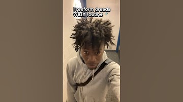 washing freeform dreads tutorial routine 🧼 #shorts #freeformlocs #dreadlocks