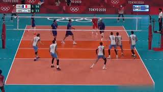 France Vs Argentina-Highlights|Men's Volleyball Olimpiade Tokyo 2020