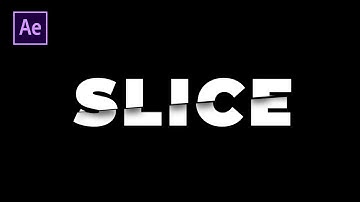 Slice Text Animation In After Effects 2020 | Free Project File | Typography Tutorial
