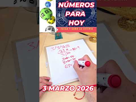 3 Marzo 2026 Números de la lotería para hoy #lottery #loterias