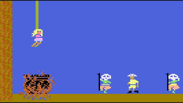 Jungle Hunt Gameplay Atari 8 Bit