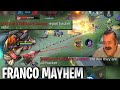 The best  franco mayhem funny match   mayhem 2021  wolf xotic  mlbb