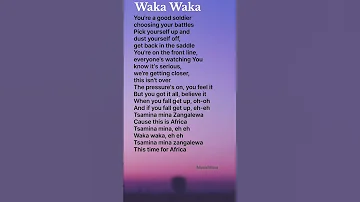 Waka Waka This Time For Africa Shakira Lyrics Wakawaka Lyrics 