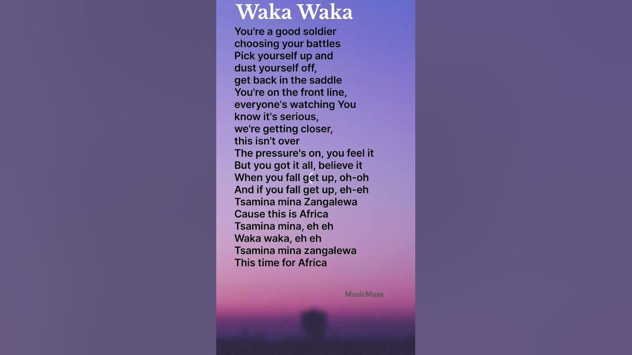 Waka Waka (This Time for Africa)- Shakira lyrics #wakawaka #lyrics