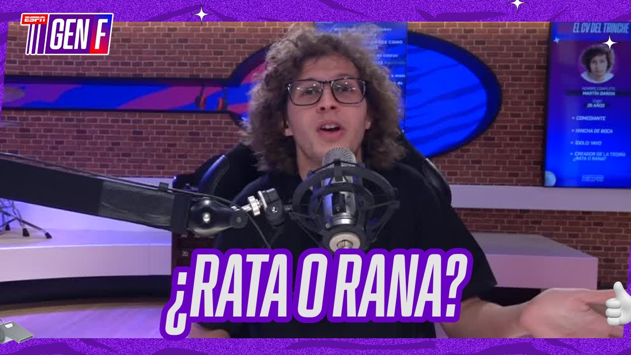 Rata Rana ¿RATA O RANA? ¡JUEGAZO IMPERDIBLE con EL TRINCHE en #ESPNGeneraciónF ...