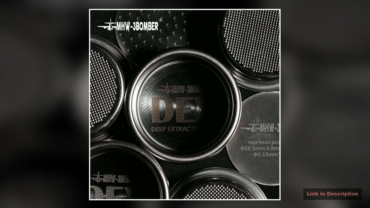 585mm Espresso Filter Baskets 1520g Coffee Basket with Puck Screen Fit 58mm Espresso Portafilters