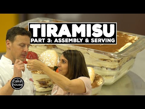 Classic Tiramisu Recipe Part 3/3 | Assembly & Serving | Classic Desserts w. Cake Boss's Joe & Grace