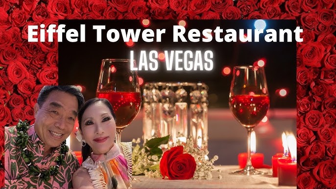 Eiffel Tower Restaurant Best Fountain view Table 56 Las Vegas Vlog 