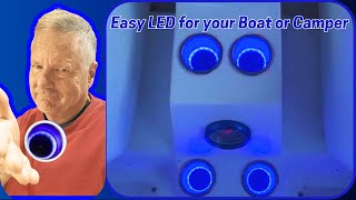 Installing LED cup holders for boats , RV Campers, Cars - simple 12v wiring.