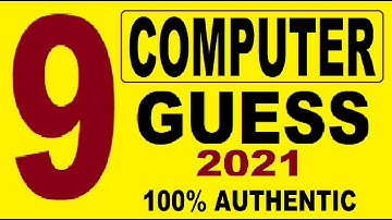 9TH COMPUTER GUESS PAPER, ALP,  2021, SMART SYLLABUS, 100% AUTHENTIC,
