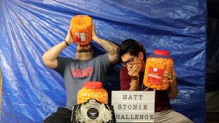 Matt Stonie Cheese Ball Barrel Challenge