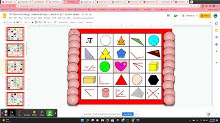 Valentine's Day Geometry Bingo Game - Digital screenshot 4